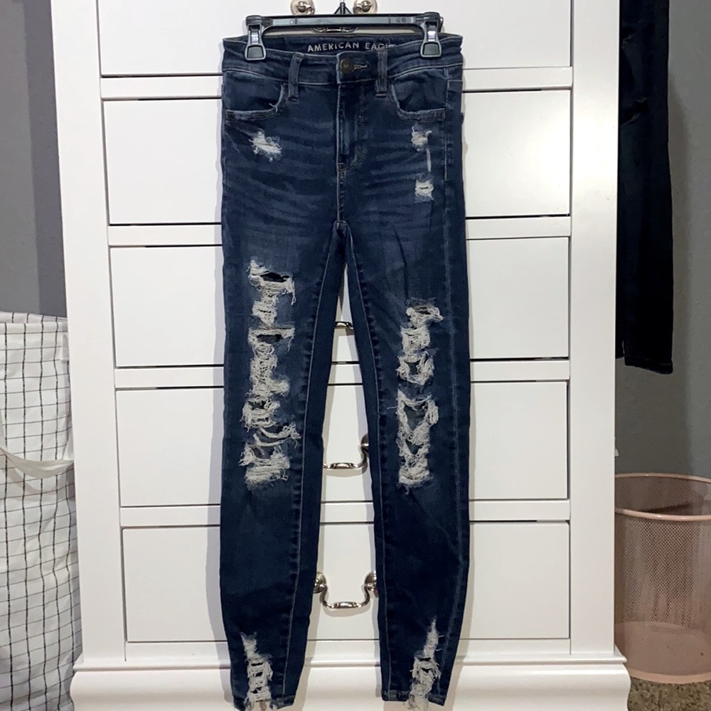 American eagle short high-rise jegging size 000
